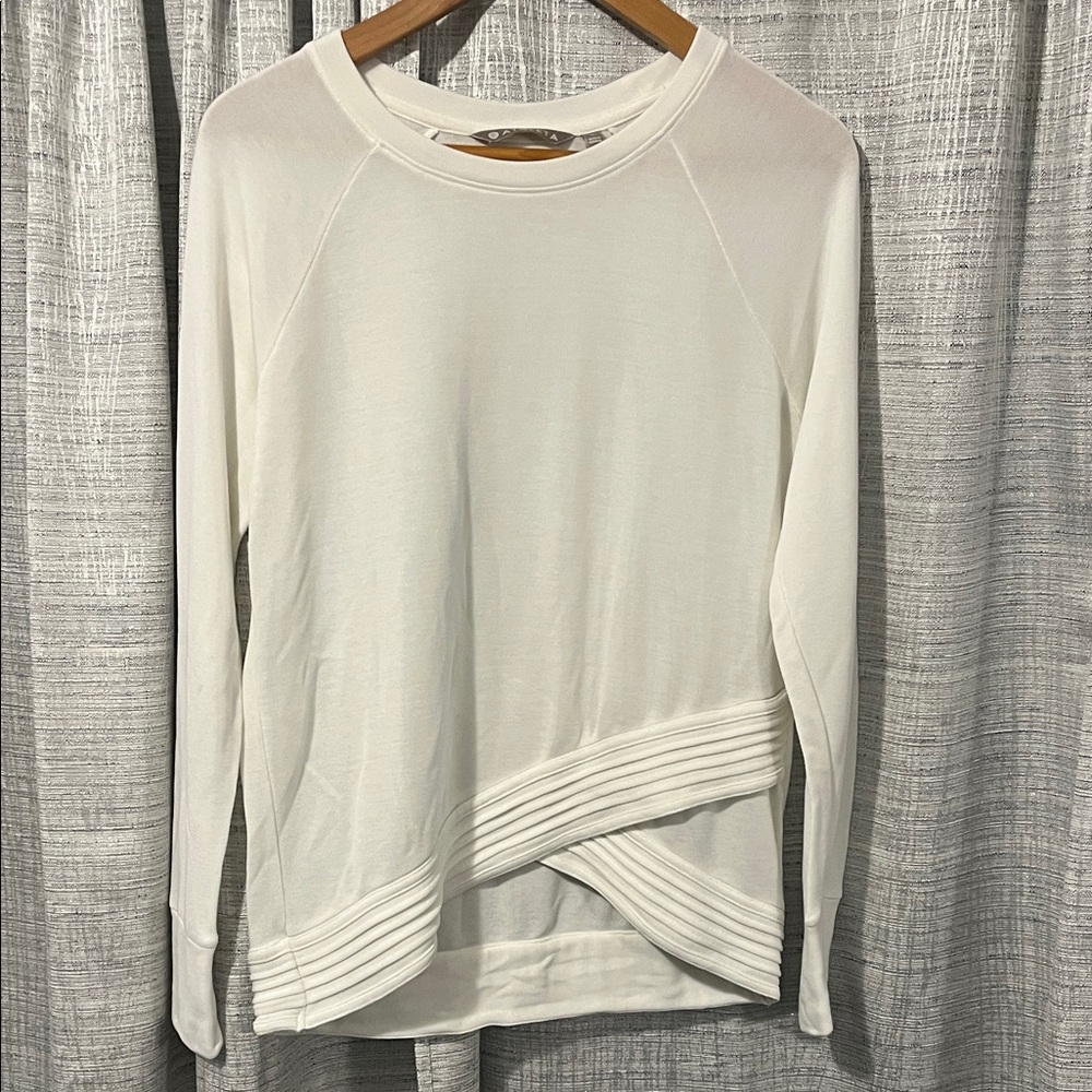 Athleta size small serenity cris cross lightweight sweatshirt